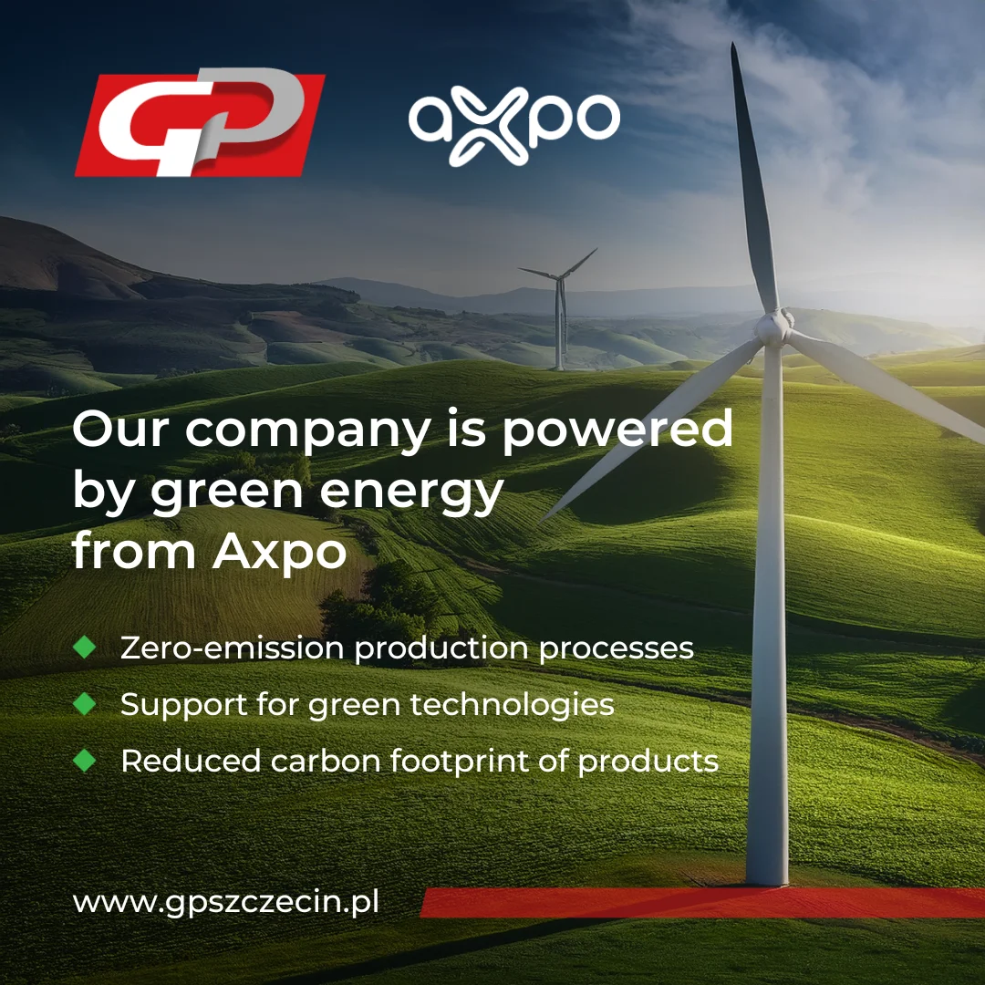 GP Our company is powered by green energy from Axpo