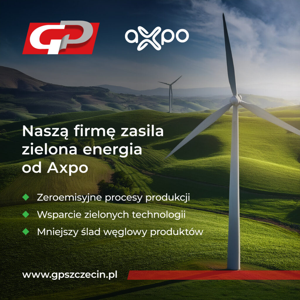 GP Naszą firmę zasila zielona energia od Axpo